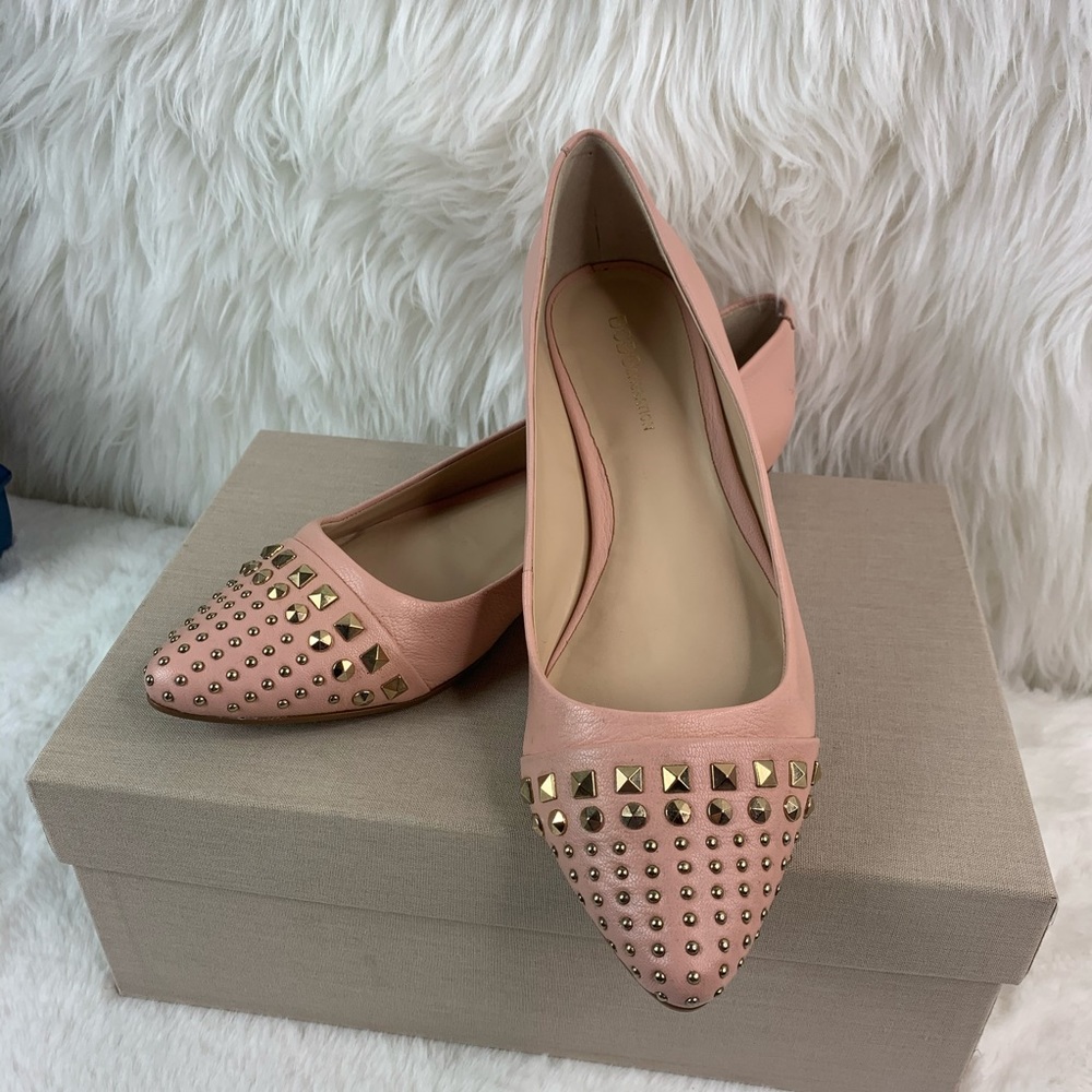 BCBG BCBGeneration Zeleni -X Flat  pink gold stud